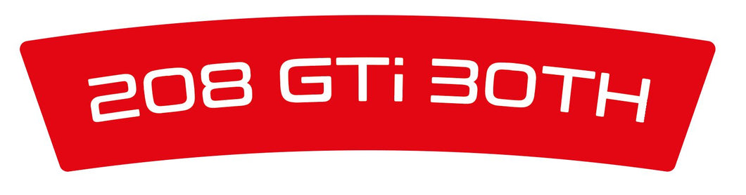 Stickers jantes 208 GTI 30TH